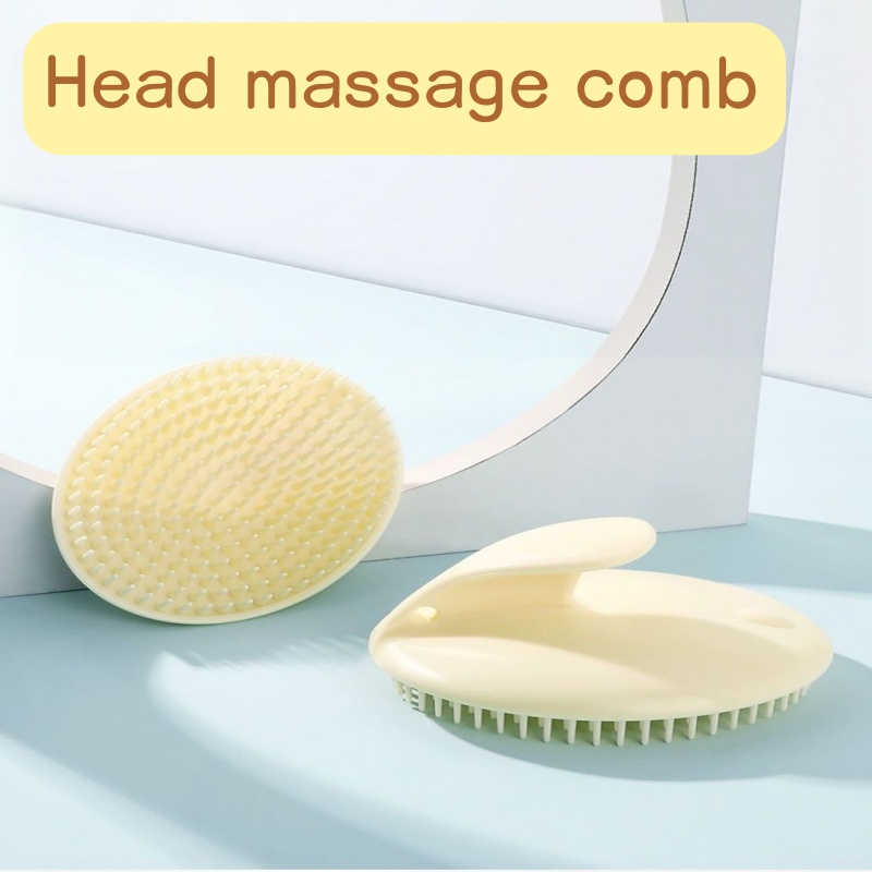 Hair Care Products - แปรงนวดหนังศีรษะสำหรับสระผม ใช้ได้ทั้งแบบเปียกและแห้ง ขนแปรงนุ่ม หวีสระผม แปรงขัดผมสำหรับดูแลหนังศีรษะ