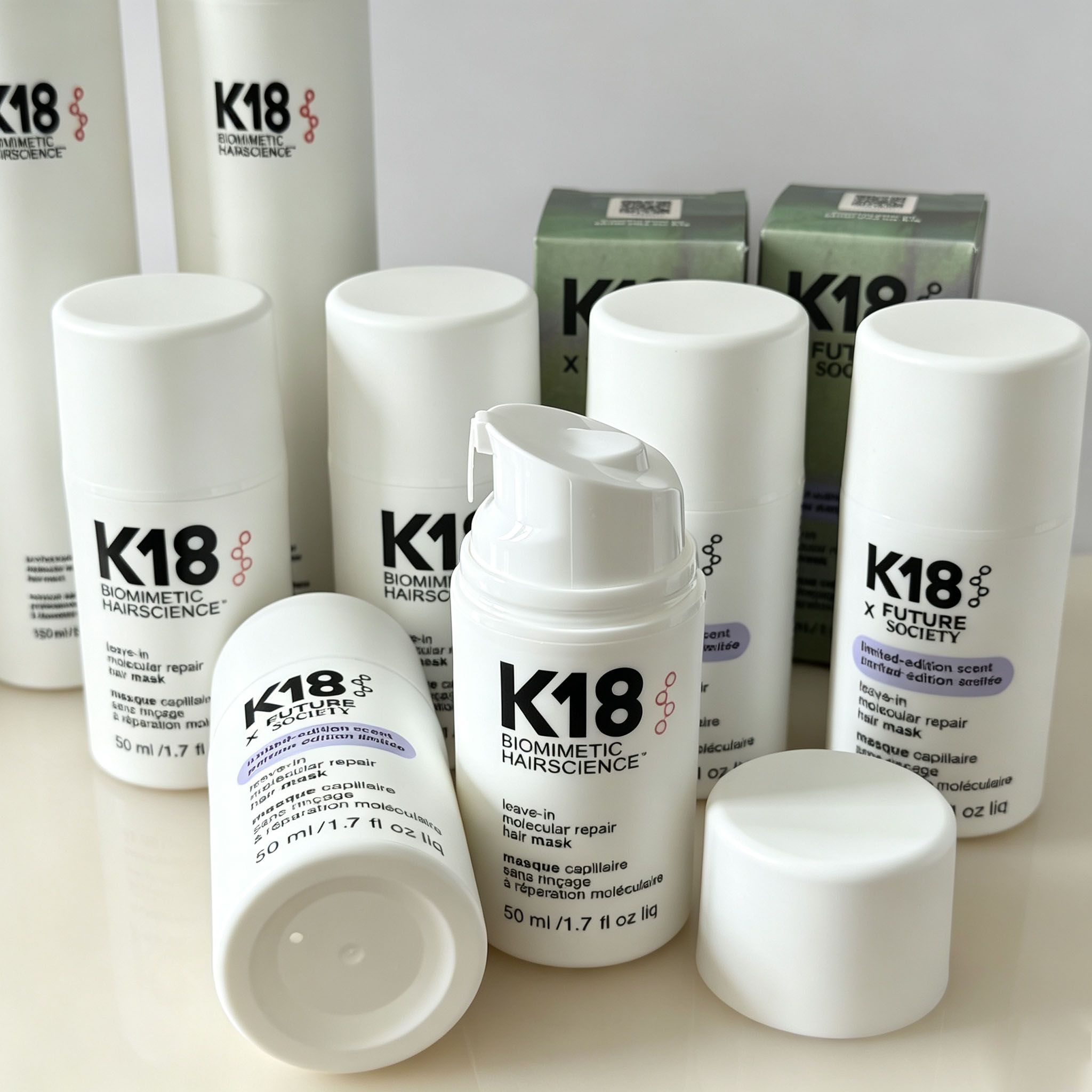 Hair Care K18 - มาส์กบำรุงผมสูตรเคราติน K18 ยอดนิยม ช่วยฟื้นฟูผมเสียให้กลับมานุ่มสลวย ทรีทเมนต์เคราตินเข้มข้นสำหรับการดูแลเส้นผม