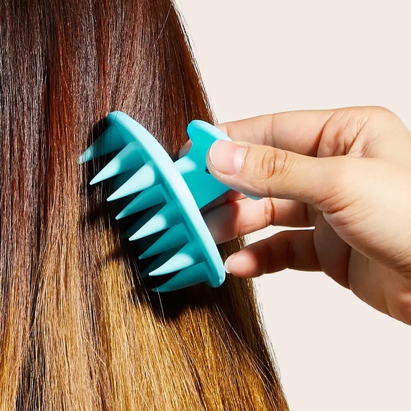 แปรงนวดศีรษะซิลิโคนแบบพกพา 1 ช - Hair Care Products บทวิจารณ์และราคา