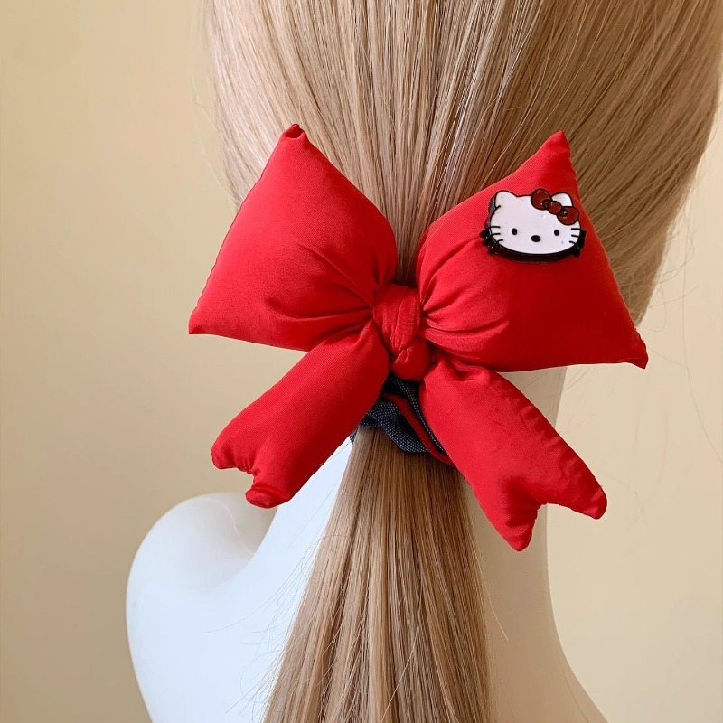 ที่คาดผมโบว์ลายคิตตี้สีแดงน่าร - Hair Care Korean Products บทวิจารณ์และราคา